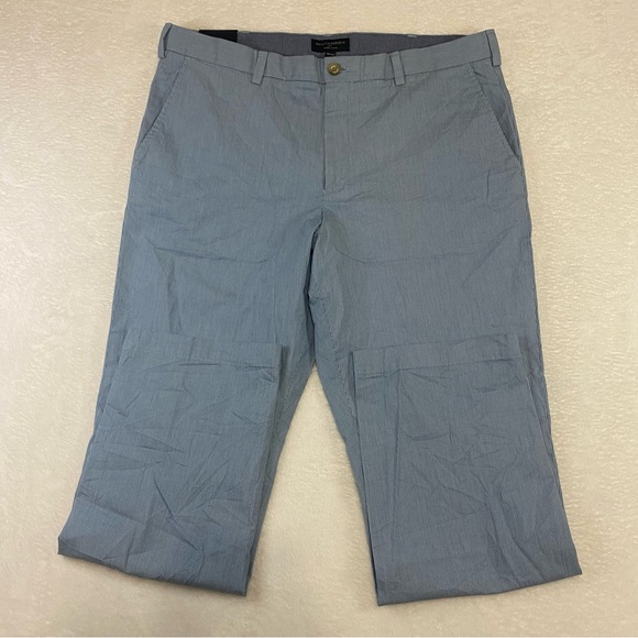 Banana Republic Dress Pants Mens 38X32 Aiden Chino Gray White Slim Fit Straight - Picture 5 of 9